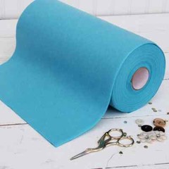 Premium Felt Roll – 12″ x 10yd – Aqua – Soft Wool-Like 1.2mm Thick