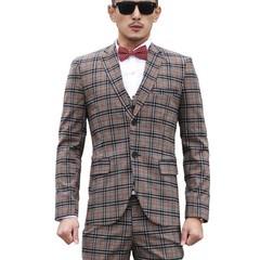 Red, Green, Blue, White, Plaid Yarn-Dyed Cotton Shirting