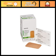 Adhesive Fabric Bandages, 2″ x 3″, Performance Strips, 100 Count, Medical Suppli