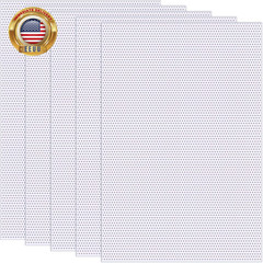 5 Sheets 0.5Mm White Fursuit Eyes Mesh, Waterproof Printable PVC Eye Mesh Sheet