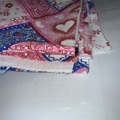 11 Piece Fabric Lot Mixed Sizes And Prints Dragon Design Flowers Fine China Wow!