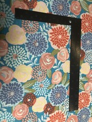 Mod Floral Peach Pastel Colored Print New Cotton Fabric – FQ Or Continuous Cut