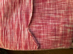 BRUNSCHWIG & FILS Charlecote Textured 27″ Pink + Small Indigo Fabric Samples