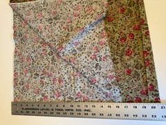 Beth Bruske for David Textiles Floral Rose Cotton Fabric 2+ Yards Uncut Quilting