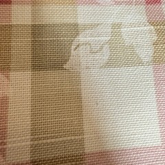 P Kaufmann Scroll Plaid Stripe Pink Olive Green Leaf Vine Fabric 4 ( Or 8) Yds