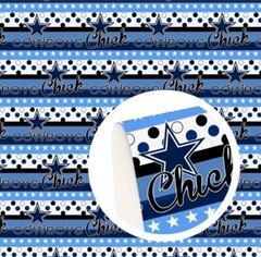 Cowboys Chick FAUX LEATHER SHEET 8″ x 12″ 1149011 Dallas Football SMOOTH TEXTURE