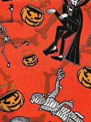 Quilting Fabric Lot – Halloween, 10 Fat Quarters + 1 FREE!