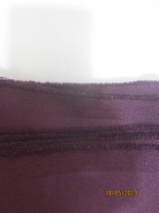 3 yds 10″ x 58″ Vintage Plum silky synthetic polyester Bridemaid- Gown Fabric