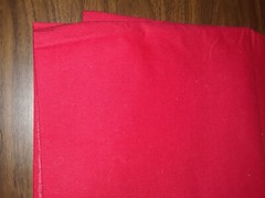 Pretty Red fabric, Suiting / Linen feel 35 “ wide x 2 yards