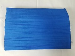 Creased Satin Polyester Fabric Royal Blue 1-piece 44″ W x 39″ L one-way stretch
