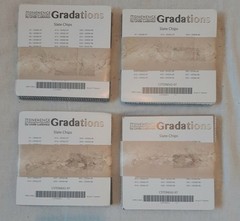 Lot of 4 NOS Northcott Stonehenge Gradations SLATE CHIPS Charm Pack ~ 42 PC X 5″