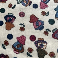 Vintage 1980’s Fabri-Quilt Sunbonnet Girls Florals & Buttons Small Panel 9” X 9”