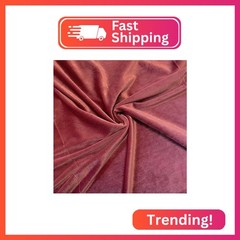 Valentina Textile Inc Stretch Velvet Fabric is 58/60″ inches Wide (1 Yard, Mauve