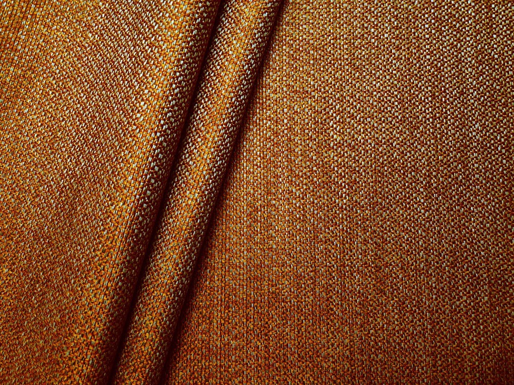 Upholstery Fabric – Resists Stains Yarn Dyed Basketweave Solid – Apricot / Tan