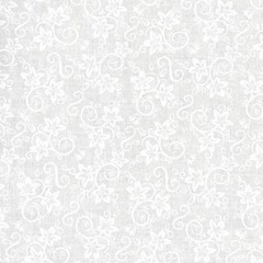 Baby Blooms White Floral Tone on Tone 100% Cotton Fabric BTY