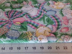 1/2 YD X 58″ VINTAGE COLORFUL EASTER RABBITS EGGS PLUS TOSS NEW COTTON#2834