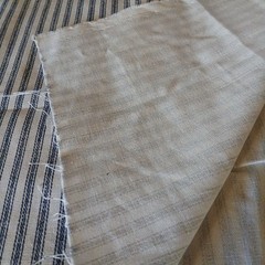 Navy/Cream Cotton Canvas Fabric BrotherSister Design 1.5yds 2019
