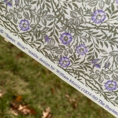 New William Morris 1896 Sweet Briar Fabric 5.5 yds Rose Hubble Cotton Lavender