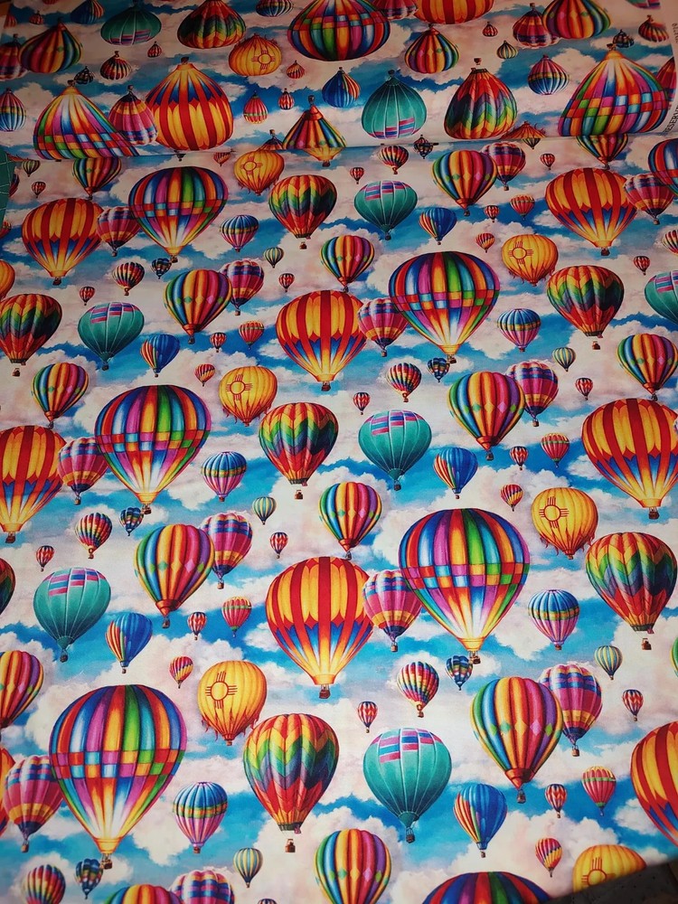 Hot Air Balloon Fabric 100% Cotton Material
