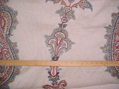 1-1/4 Lee Jofa 2012113 Khamsa Pasiley Embroidered Linen Upholstery Fabric