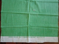 Marimekko MAIJA ISOLA ” MUIJA ” cotton fabric piece 137x67cm green x white
