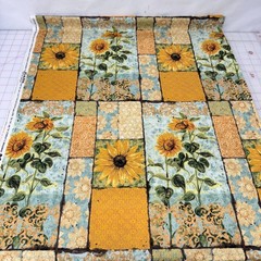 Tuscan Wildflower Sunflowers Cotton Fabric Tim Coffey BTY