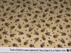 By 1/2 Yd “Seeds of Faith” Flowers Hearts Stars Cotton Fabric by Henry Glass
