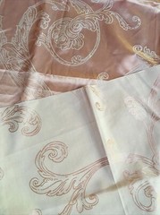 36”x54” pink 60% Silk 40%Cotton Jacquard Fabric lining Home Deco pillowcase
