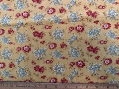Larkspur 3 Sisters Moda 44104 Mustard Yellow Rusty Red Teal Wild Flowers Fall