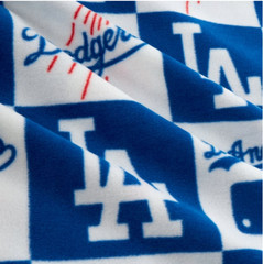 MLB Los Angeles Dodgers Block 6619-B Fleece Fabric by the Yard