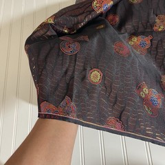 SILK Black-Purple, FABRIC 6 Yard x 22 Inches Wide or 216 Inches x 22 Wide