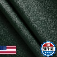 HYVAKUPPA Faux Leather Marine Vinyl Fabric 55″ W 2 Yards Dark Green