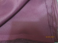 3 yds 10″ x 58″ Vintage Plum silky synthetic polyester Bridemaid- Gown Fabric