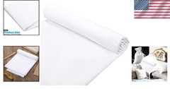 Versatile White Cotton Muslin Fabric 59″x19.6″ – Perfect for Embroidery Projects