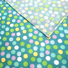 Quilt Fabric C/P Multicolor Dots 60″ Wide Apparel Lot of 5 yards for $15
