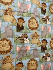 2014 PATTY REED FOR FABRIC TRADITIONS NTT INC “JUNGLE BABIES” 1.5YD X 44″ WIDE