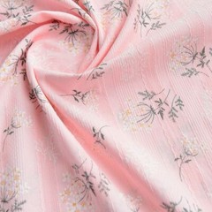 Lace Fabric Fresh Small Flower Leaf Printed Embroidery Cotton Fabric By the Yard