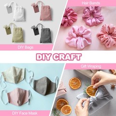 7Pcs 8″ x 8″ Solid Color Cotton Fabric Bundles Precut Fabric Square, Pink
