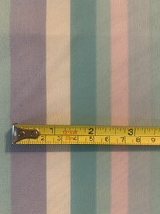 1.5 Yards Pastel Stripes Polyester ? Fabric 40” X 58” Striped Pink Purple Blue