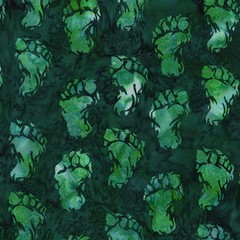 Hunter Hoffman Bali Batiks Bigfoot Footprint BT yard x 43 inches wide Hoffman