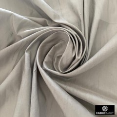 Light Gray Silk Dupioni Fabric By The Yard, 41 inches width Gray Silk Fabric