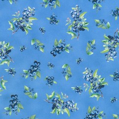 KAUFMAN – Blueberry Brunch by Sevenberry for Robert Kaufman Fabrics – Blue Jay
