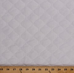 42″ Single Face White Quilted Fabric by the Yard D268.10