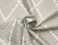 BALLARD DESIGNS EMMELINE OYSTER BEIGE CRYPTON PERFORMANCE FABRIC BY YARD 55″W