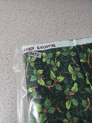 Season’s Greetings Fabri-Quilt Holly Leaves Berries Christmas 1.5 Yards Fabric
