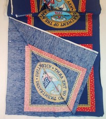 Department of the ARMY 2 Pillow Panels Cotton Fabric 18″ x 45″ U.S. Military
