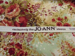 JoAnn Quilting Cotton Fabric Vintage Rose Garden Print 1yd x 44″