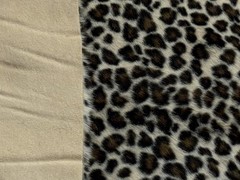 Super Luxury Faux Fur Fabric Material LEOPARD PRINT