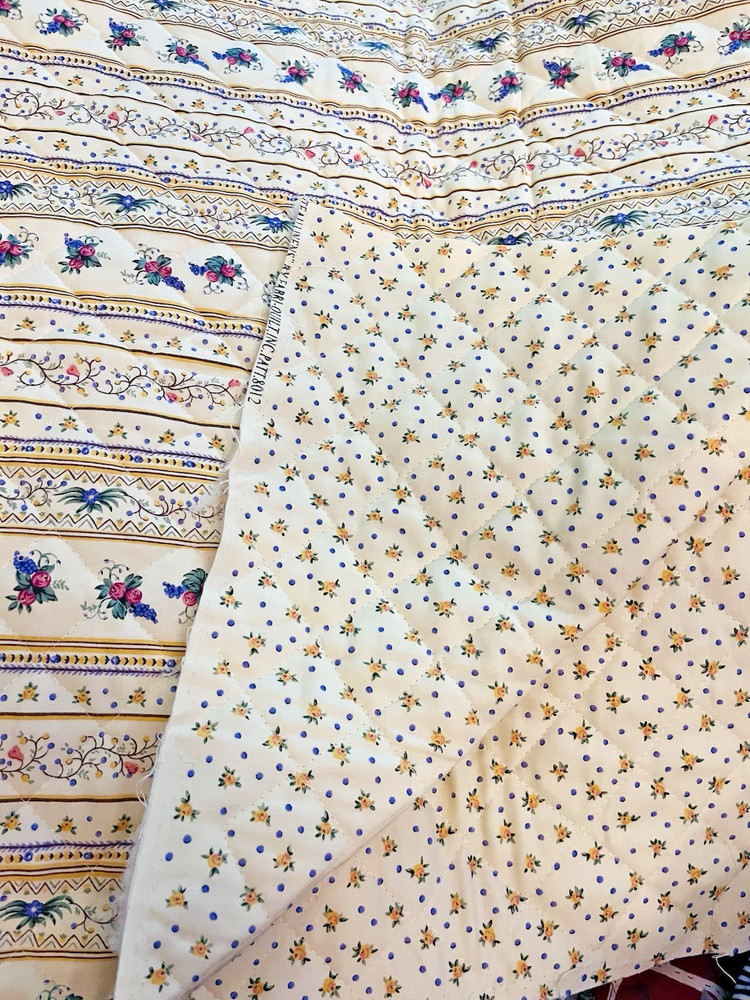 Chateau Linens Cottagecore Florals Pre Quilted Double Sided Fabri-Quilt BTHY