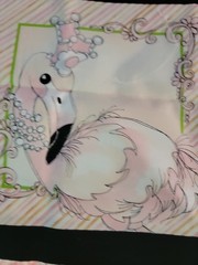 Cotton fabric 3 pieces, Panel Flams Loralie Harris for Loralie Designs: